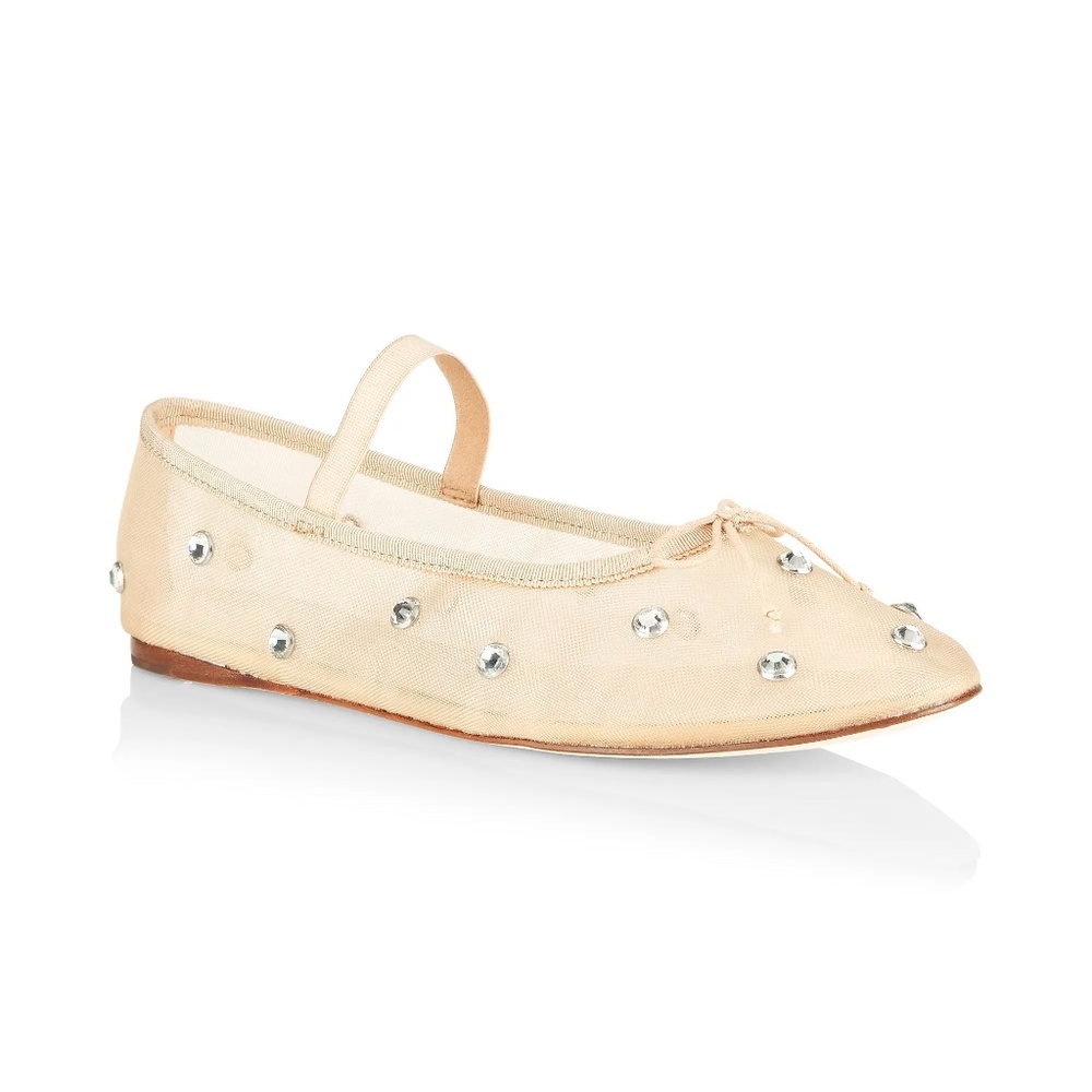 Loeffler Randall -- Leonie Crystal Mesh Ballet Flats